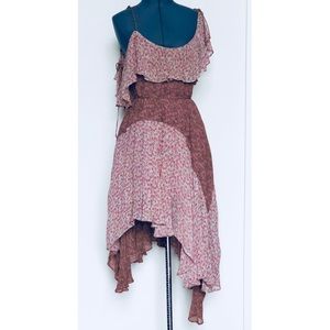 Free People vintage look floral print dress